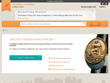 Tablet Screenshot of notaire-a.com